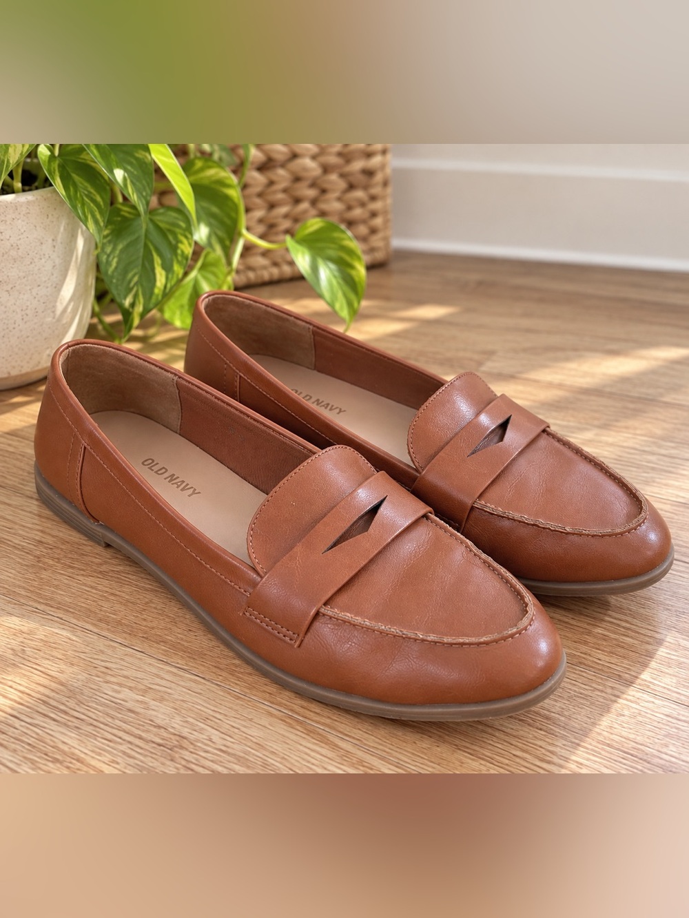 Old Navy Brown Slip-On Penny Loafers